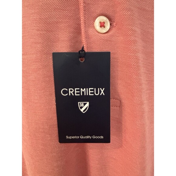Cremieux Classics L‎ Polo Shirt Mens Cotton Blend NWT Salmon Color - Picture 3 of 7
